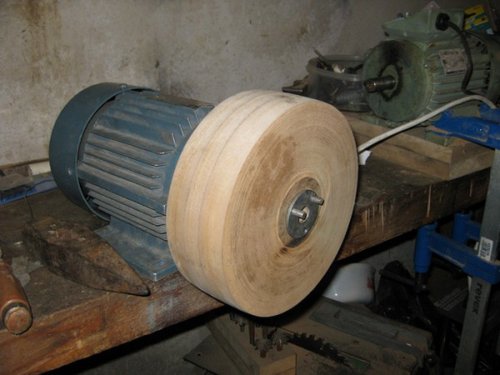 roue d'entrainement en bois